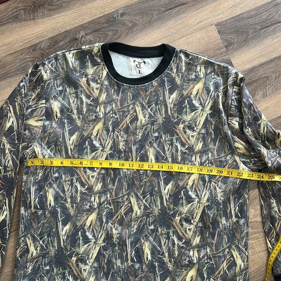 True Timber Camo Shirt Men’s Large Green/Tan Camouflage Hunting Long Sleeve - Picture 8 of 15